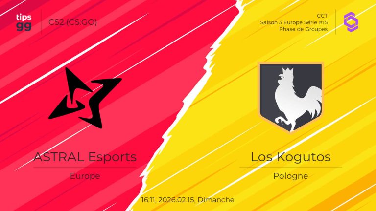 découvrez les cotes et pronostics pour le match astralis vs esports du 15 février 2026. analyse détaillée et conseils pour parier avec succès.