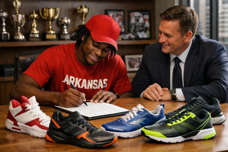 darius acuff jr., joueur freshman de l'arkansas, signe un contrat de chaussures historique avec re, marquant une étape majeure pour sa carrière et le sport universitaire.