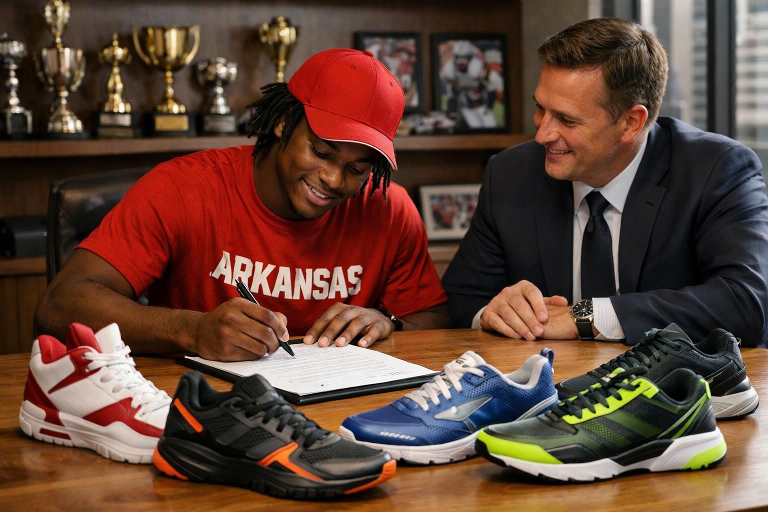 darius acuff jr., joueur freshman de l'arkansas, signe un contrat de chaussures historique avec re, marquant une étape majeure pour sa carrière et le sport universitaire.