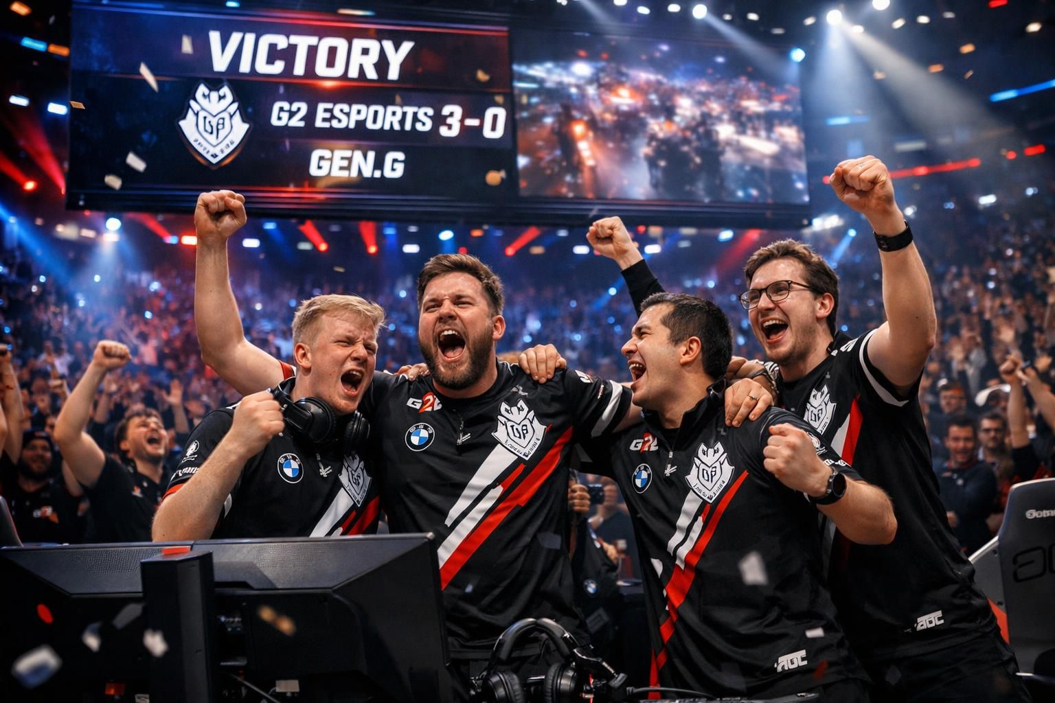 g2 esports crée la surprise en éliminant les favoris gen.g avec un score de 3-0, atteignant ainsi leur première finale du stand 2026.