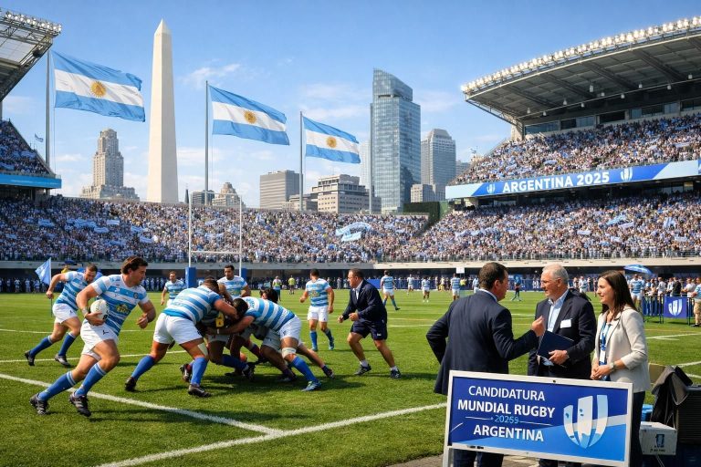l'argentine intensifie sa candidature pour organiser la coupe du monde de rugby masculine, affirmant sa volonté d'accueillir cet événement majeur en amérique du sud.