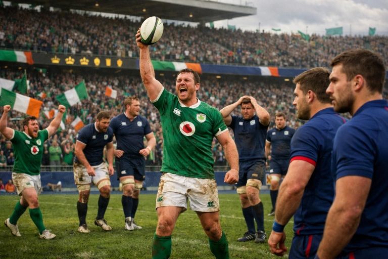 l'irlande domine l'écosse, décroche la triple couronne et intensifie la rivalité avec la france dans le tournoi.
