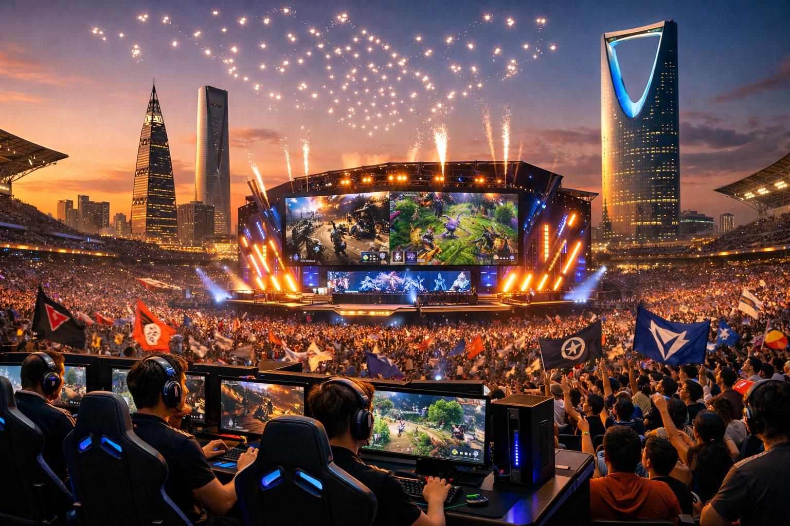 la coupe du monde d'esports 2025 débute à riyad avec une cagnotte record de 70 millions de dollars, rassemblant les meilleurs joueurs internationaux pour une compétition inédite.