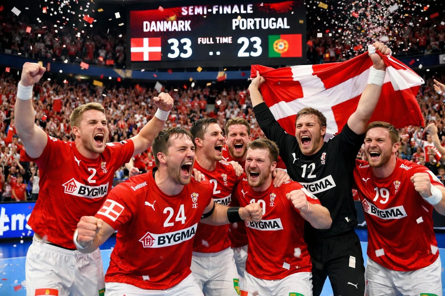 les favoris danois dominent le portugal et se qualifient pour la finale du championnat du monde de handball, promettant un match final intense et spectaculaire.