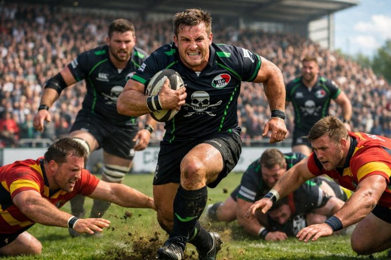stevens fait son grand retour tandis que les cornish pirates dominent largement richmond dans un match spectaculaire.