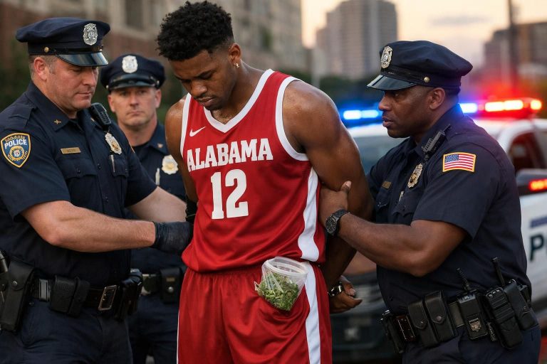 une star du basketball de l'alabama a été arrêtée pour possession de marijuana quelques jours avant le début du march madness 2026, bouleversant les préparatifs du tournoi majeur.