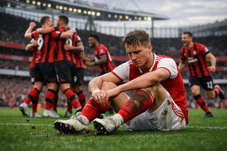 découvrez le résumé complet du match arsenal vs bournemouth, avec le résultat, les statistiques clés et les temps forts d'un revers important pour les gunners.