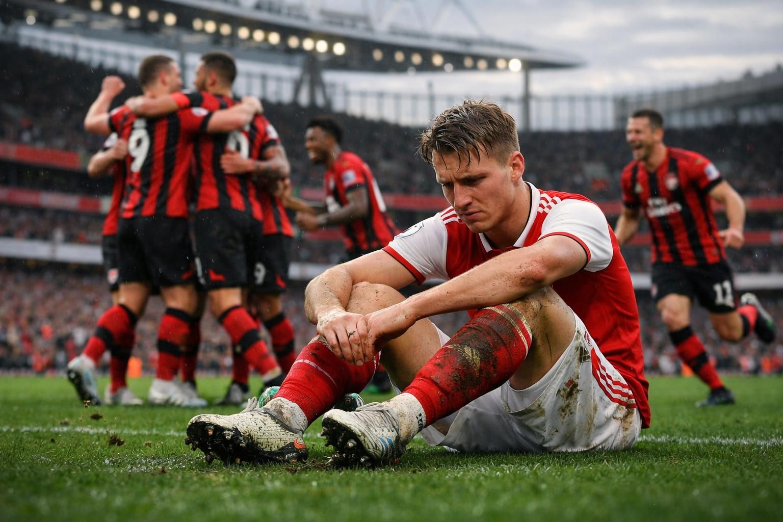 découvrez le résumé complet du match arsenal vs bournemouth, avec le résultat, les statistiques clés et les temps forts d'un revers important pour les gunners.