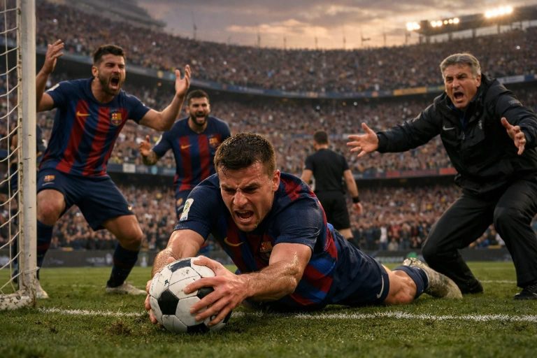 barcelone prévoit de déposer une plainte officielle auprès de l'uefa suite à une main non sanctionnée lors d'un match crucial, suscitant débats et controverses.