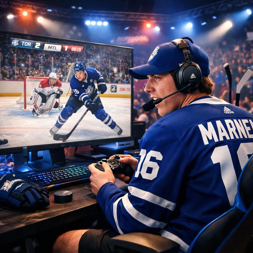 découvrez comment mitch marner, star du hockey, allie passion sportive et gaming en se lançant dans l'esport au sein des chevaliers du matin.