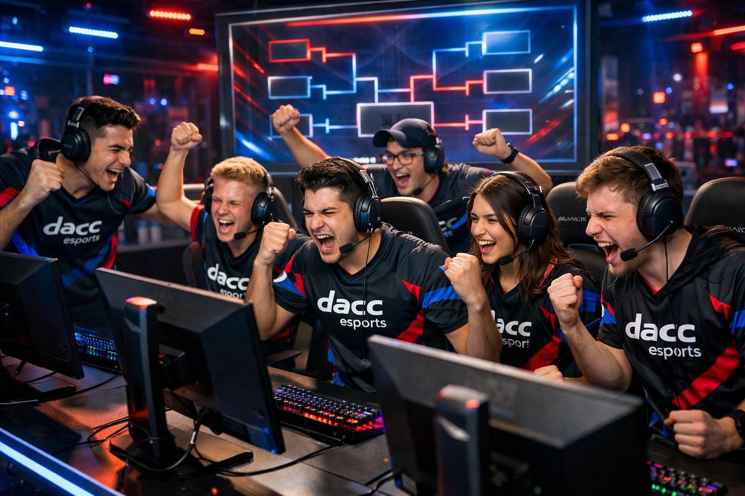 dacc esports se qualifie pour les playoffs nationaux, prêts à défendre leurs couleurs dans une compétition très attendue.