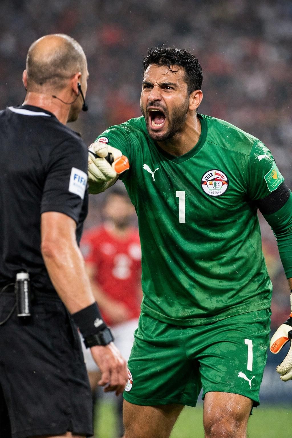 un gardien égyptien a été suspendu après avoir agressé un arbitre lors d'un match, suscitant une polémique dans le monde du football.