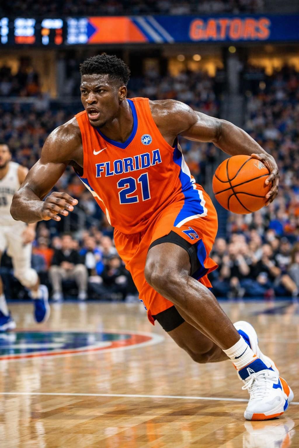 rueben chinyelu de floride sacré meilleur défenseur de l'année naismith, une reconnaissance prestigieuse soulignant son talent exceptionnel en défense.