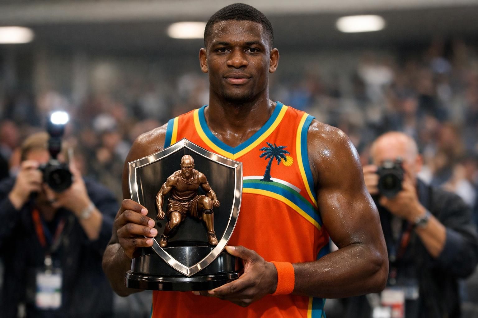 rueben chinyelu de floride sacré meilleur défenseur de l'année naismith, une distinction prestigieuse récompensant son talent et son impact exceptionnel sur le terrain.