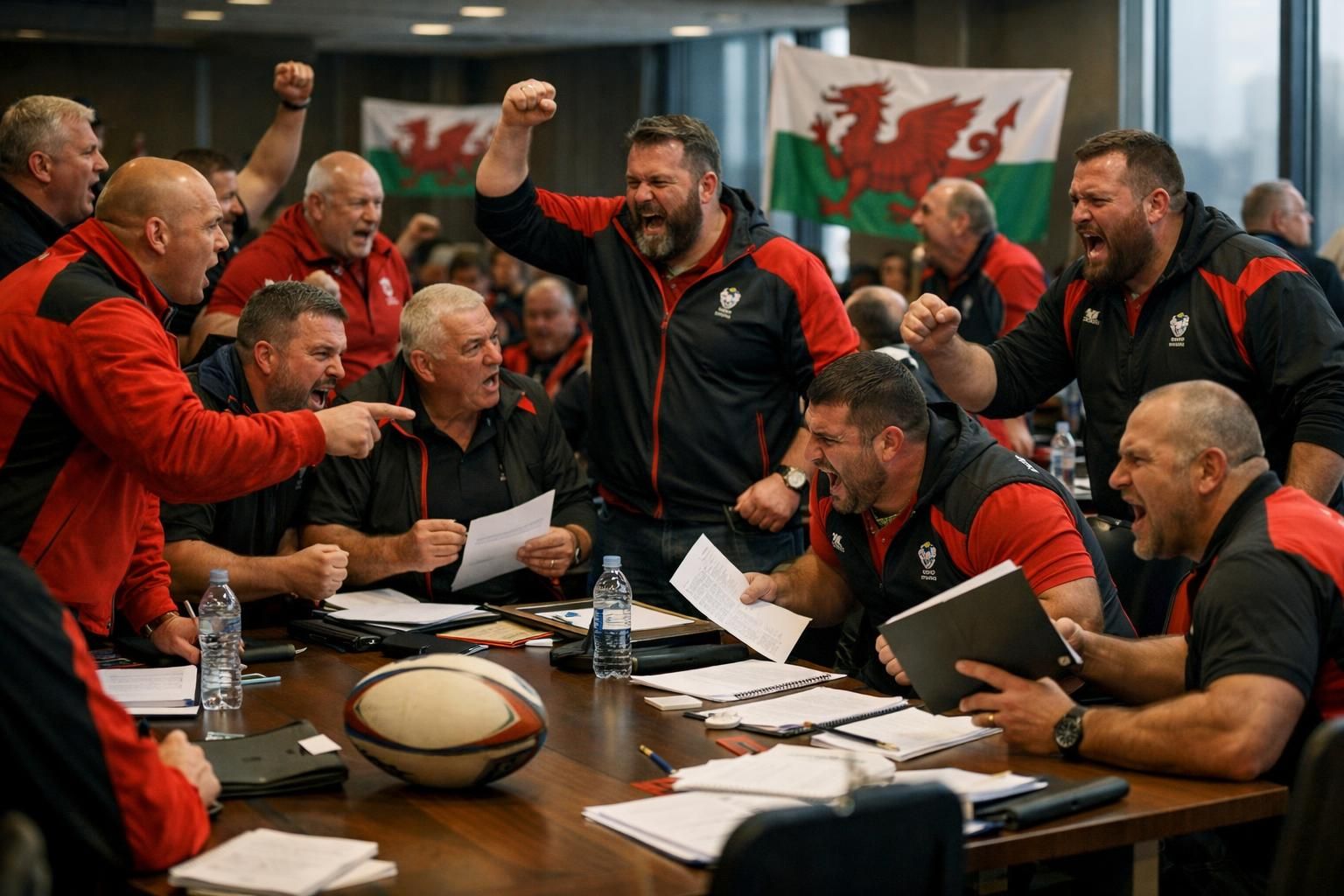 les districts de l'union de rugby galloise demandent l'annulation de l'assemblée générale extraordinaire, contestant ainsi les décisions prévues et réclamant une révision des procédures.