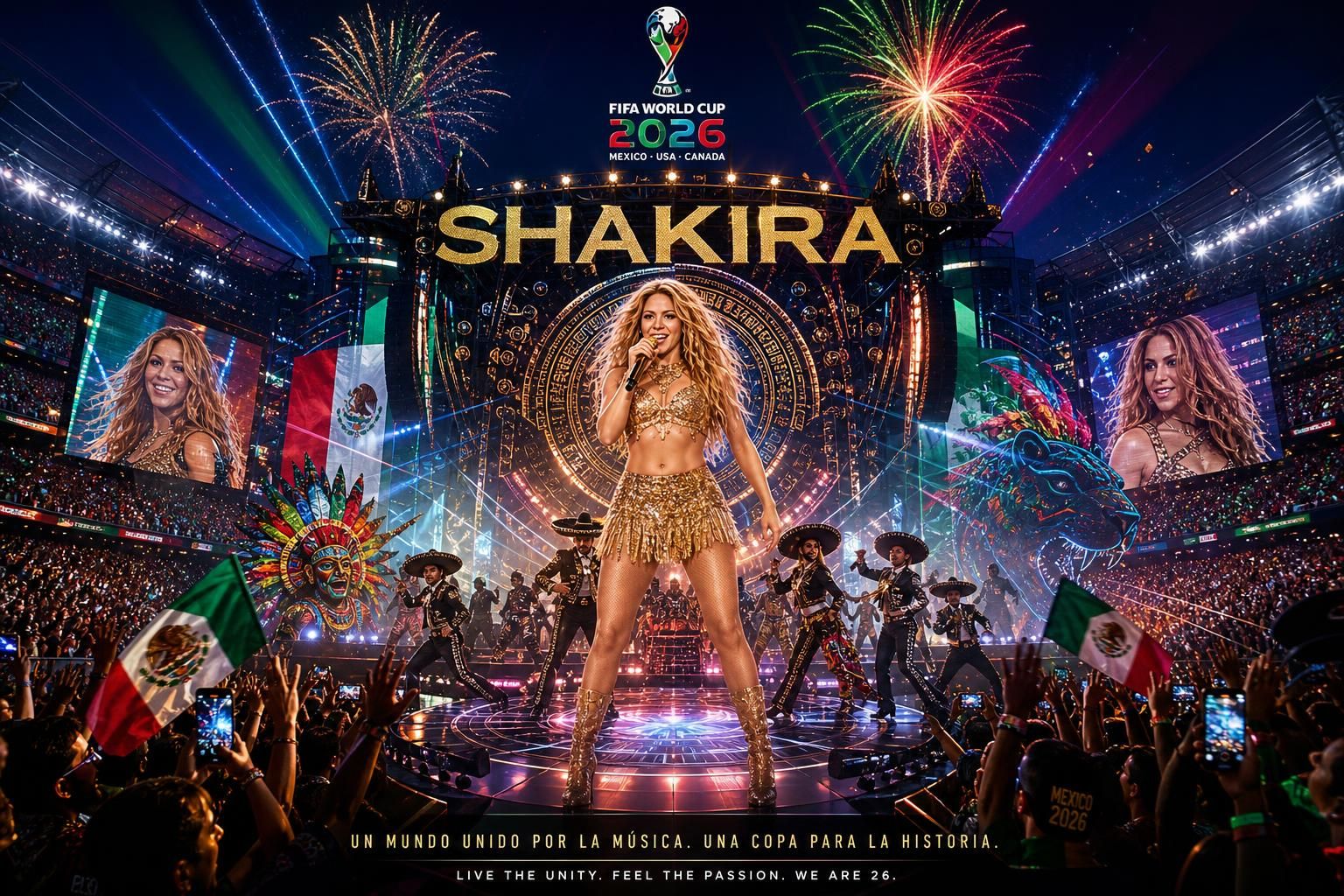 plongez au cœur de la coupe du monde 2026 avec les performances exceptionnelles de shakira, vegedream et katy perry lors des trois cérémonies d'ouverture, pour un spectacle inoubliable et grandiose.