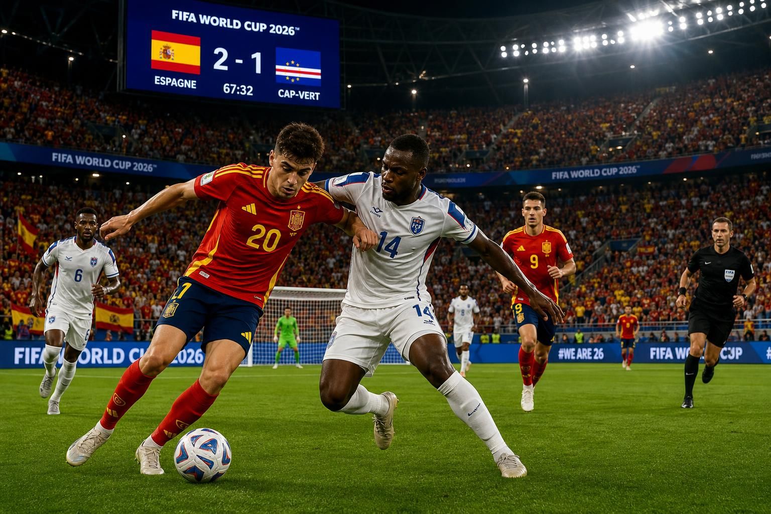 revivez le match nul étonnant entre l'espagne et le cap-vert lors des qualifications pour la coupe du monde 2026, où l'équipe espagnole a surpris en ne réussissant pas à l'emporter.