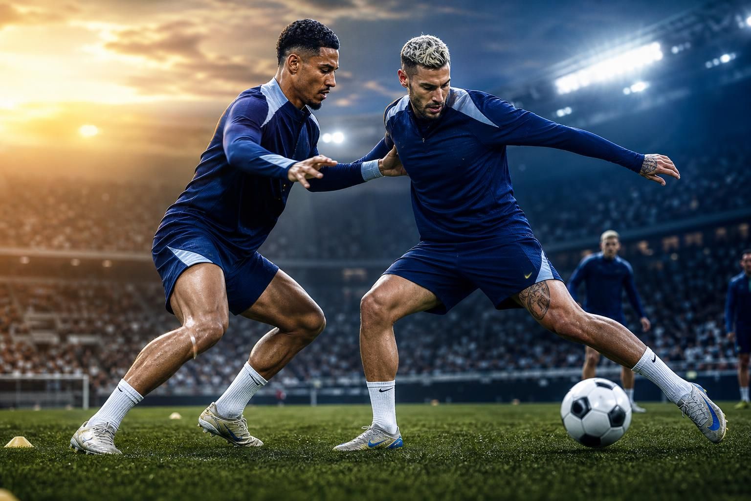 lors de la séance de vendredi en préparation de la coupe du monde 2026, william saliba et théo hernandez ont été préservés pour assurer leur forme optimale lors du tournoi.