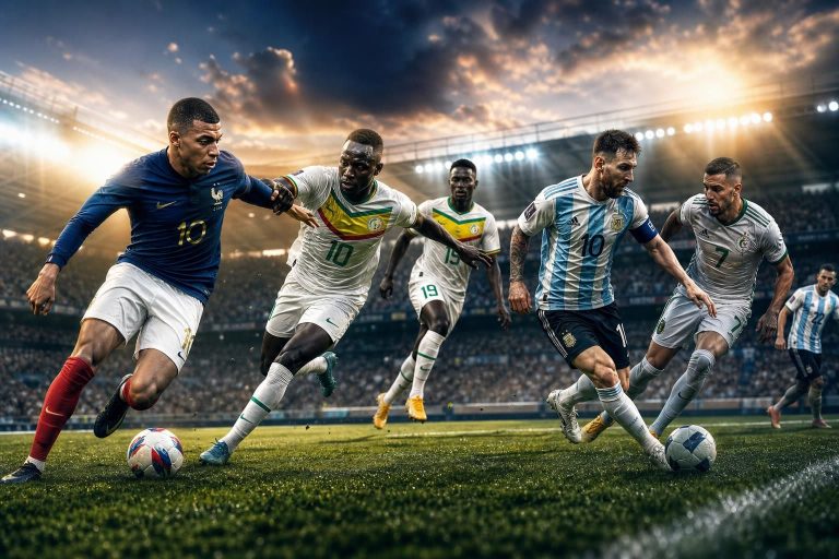 suivez les dernières nouvelles de la coupe du monde 2026 : la france en difficulté face au sénégal, un affrontement intense entre l'argentine et l'algérie, ainsi que d'autres matchs passionnants à ne pas manquer.