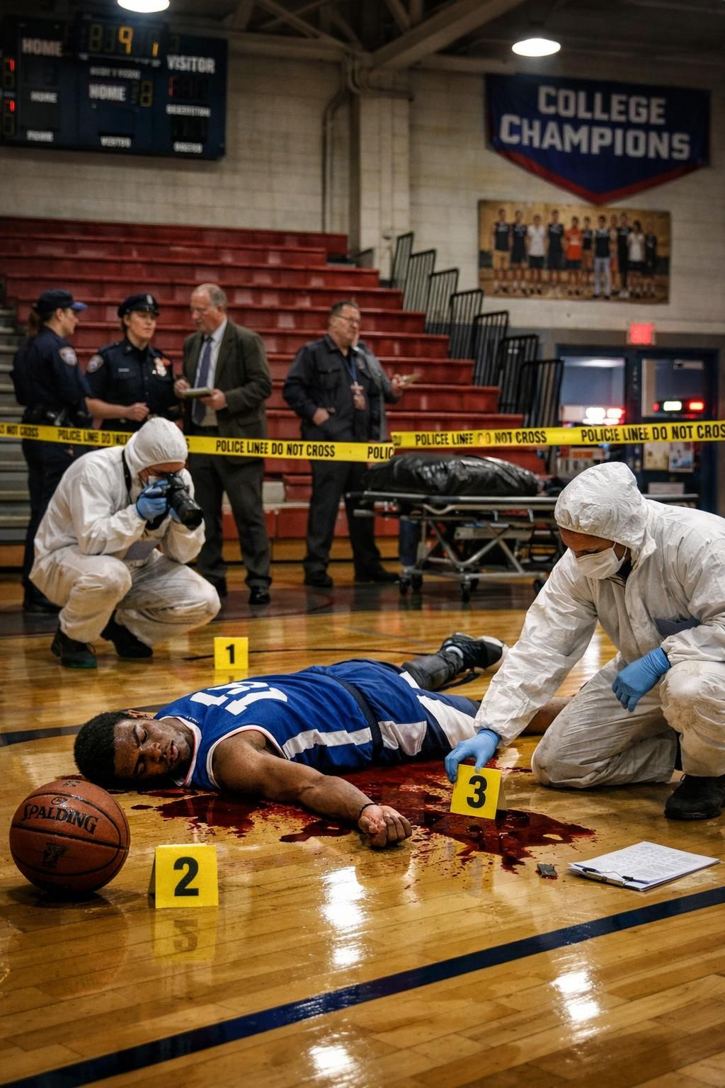 deux hommes inculpés aprÚs le meurtre choquant d'un joueur universitaire de basketball, un crime motivé par une jalousie inattendue qui soulÚve de nombreuses questions.