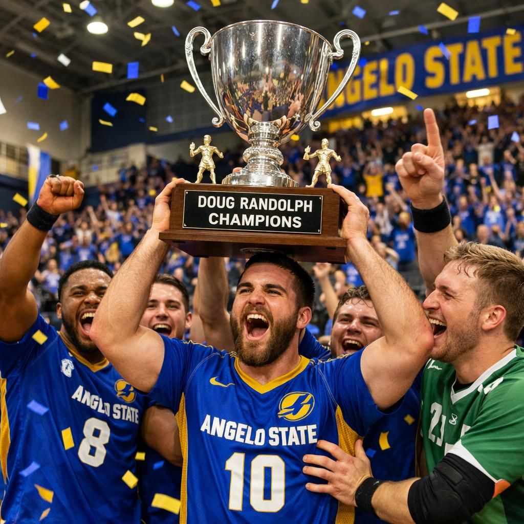 le club de handball d'angelo state remporte à nouveau la coupe doug randolph, confirmant sa place de leader dans le sport et sa détermination sans faille.