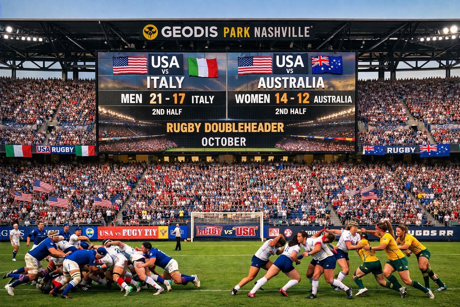 découvrez les performances des équipes masculines et féminines de rugby des états-unis à nashville en octobre, un événement sportif majeur à ne pas manquer.