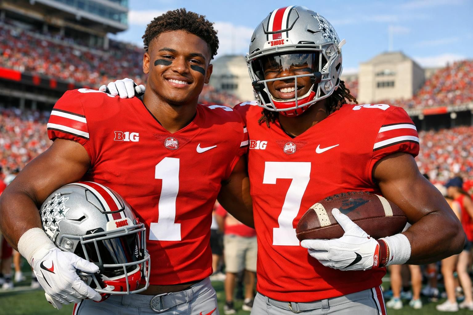 ohio state accueille deux recrues cinq étoiles dans la même promotion, un exploit inédit depuis plusieurs années, renforçant ainsi son équipe pour la saison prochaine.