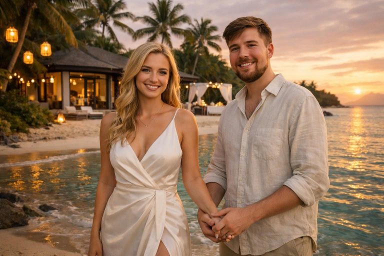 découvrez la vie fascinante de thea booysen : sa carrière, son mariage exclusif sur une île privée avec mrbeast, et ses moments intimes.