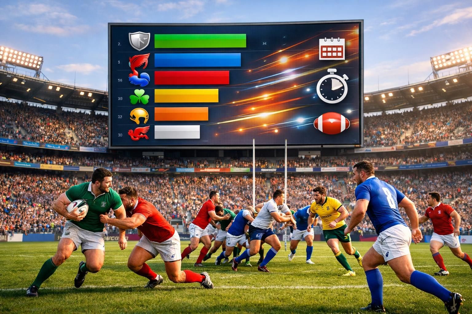 suivez le classement du rugby nations championship 2026 avec des résultats actualisés, les tableaux détaillés et le calendrier complet des matchs pour ne rien manquer de la compétition.