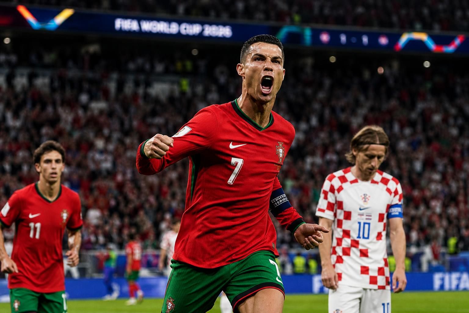 découvrez l'émotion intense de cristiano ronaldo après le match passionnant entre le portugal et la croatie lors de la coupe du monde 2026. revivez ce moment fort en vidéo.
