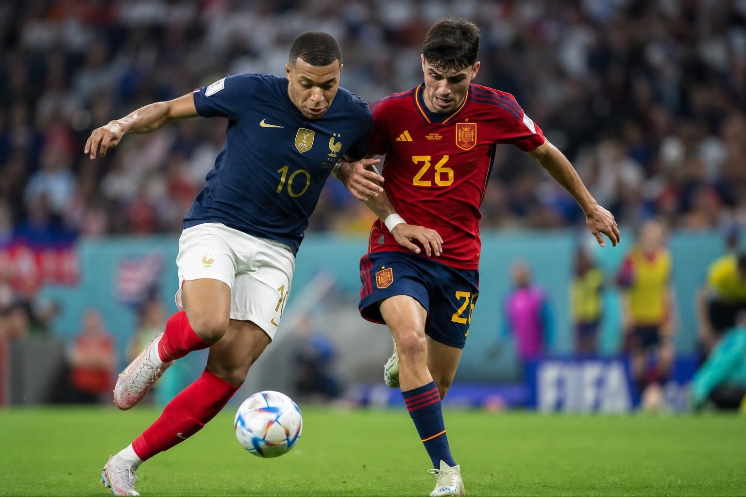 revivez le match intense de la coupe du monde 2026 où les bleus ont été éliminés après une défaite face à une espagne impériale, lors d'un affrontement mémorable.