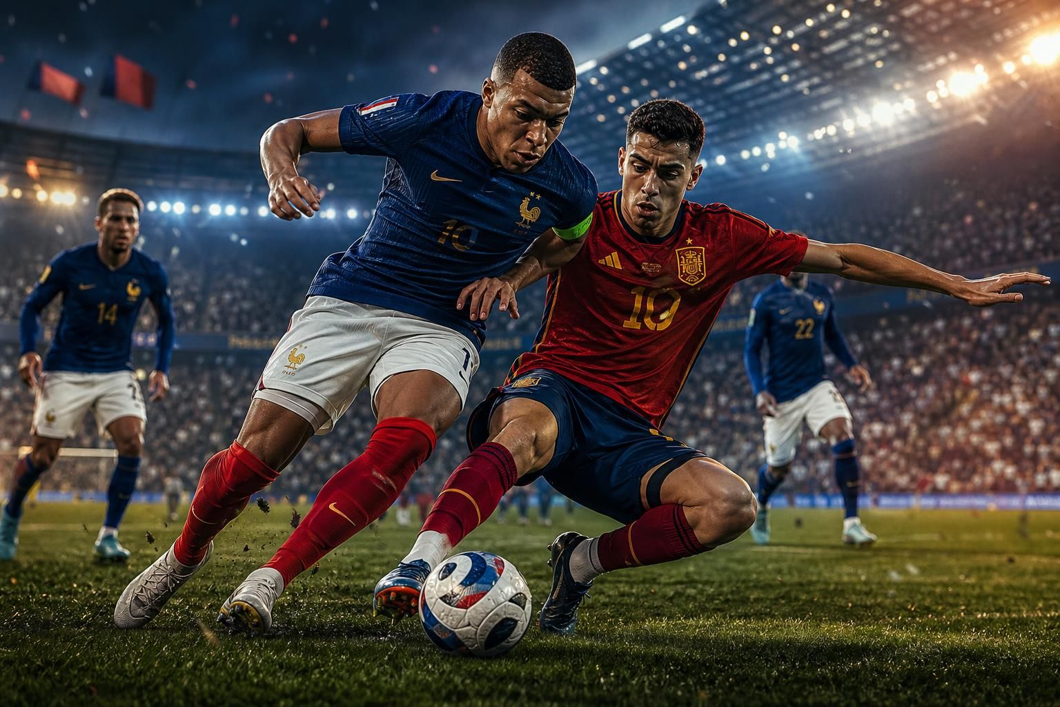 revivez la défaite des bleus face à une espagne impériale lors de la coupe du monde 2026, un match décisif qui a scellé leur élimination.