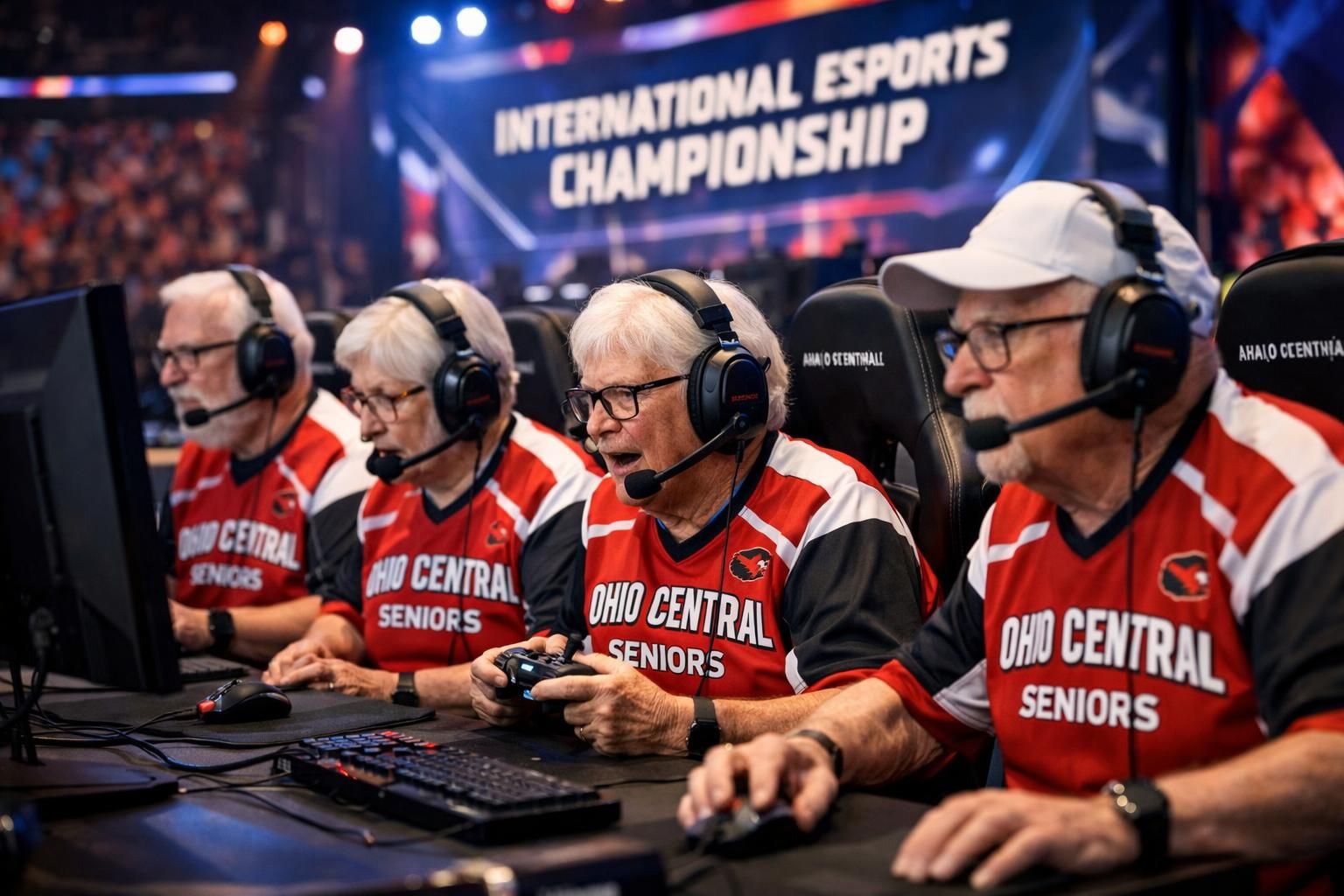 des seniors de l'ohio central seront les fiers représentants de l'équipe usa lors d'une compétition internationale d'esports, mettant en avant leur passion et leur talent dans le gaming.