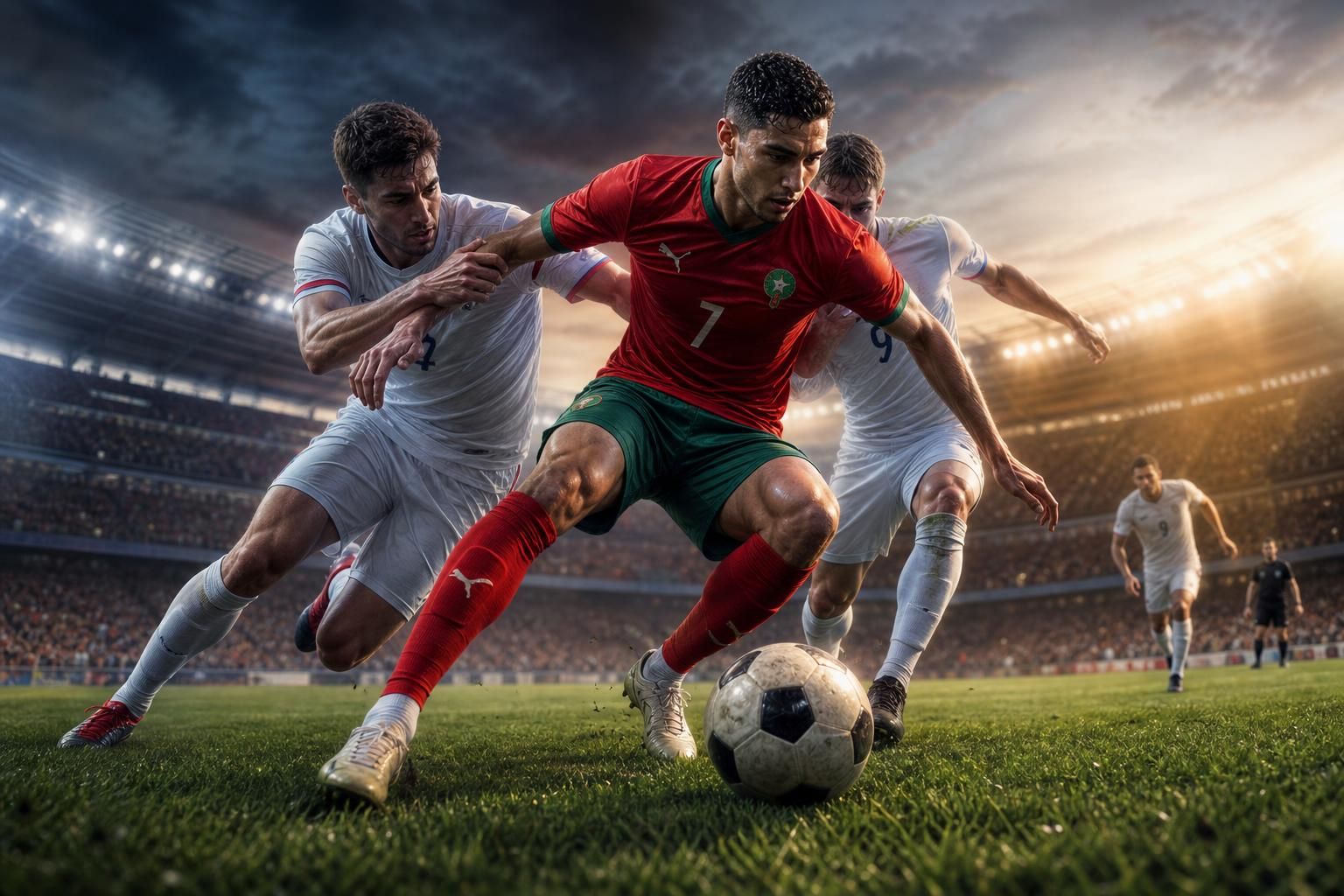suivez en direct la coupe du monde 2026 avec un point à la mi-temps : le maroc traverse une période difficile et cherche toujours la clé pour dominer son adversaire.