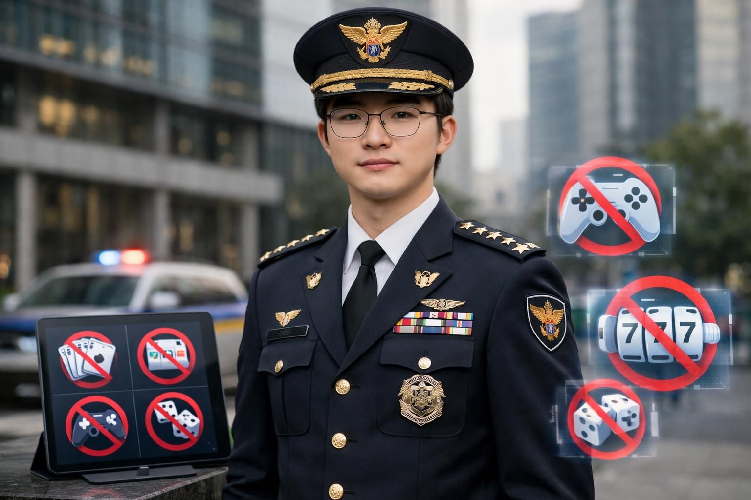 faker reçoit le titre d'officier de police honoraire et devient ambassadeur dans la lutte contre les jeux en ligne illicites, renforçant la sensibilisation et la prévention.