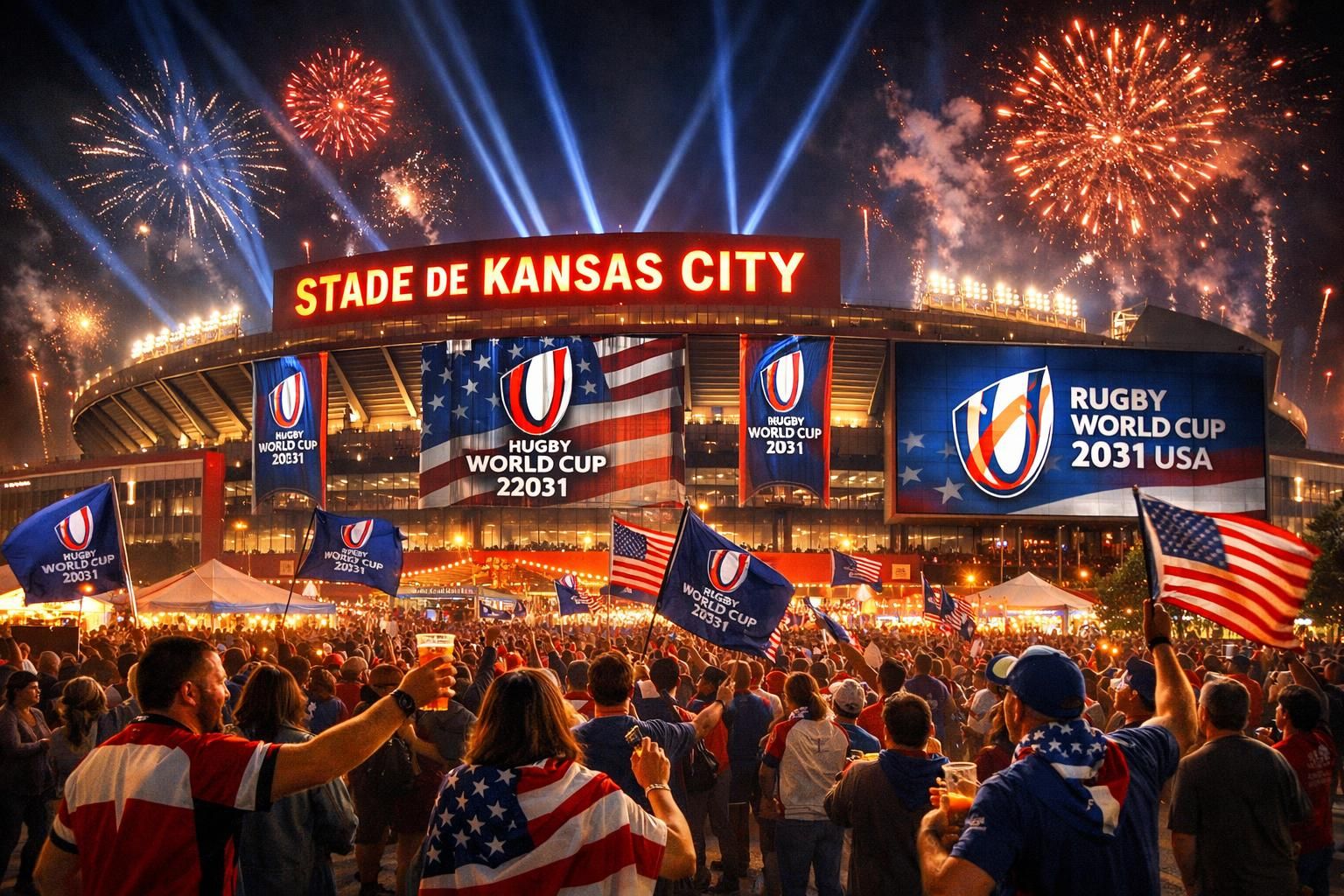 kansas city propose d'accueillir des matchs de la coupe du monde de rugby 2031, en s'appuyant sur l'expérience et l'héritage de la coupe du monde de la fifa pour valoriser sa candidature.