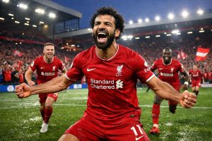 revivez le doublé décisif de salah qui permet à liverpool de creuser l'écart avec huit points d'avance en tête du championnat.