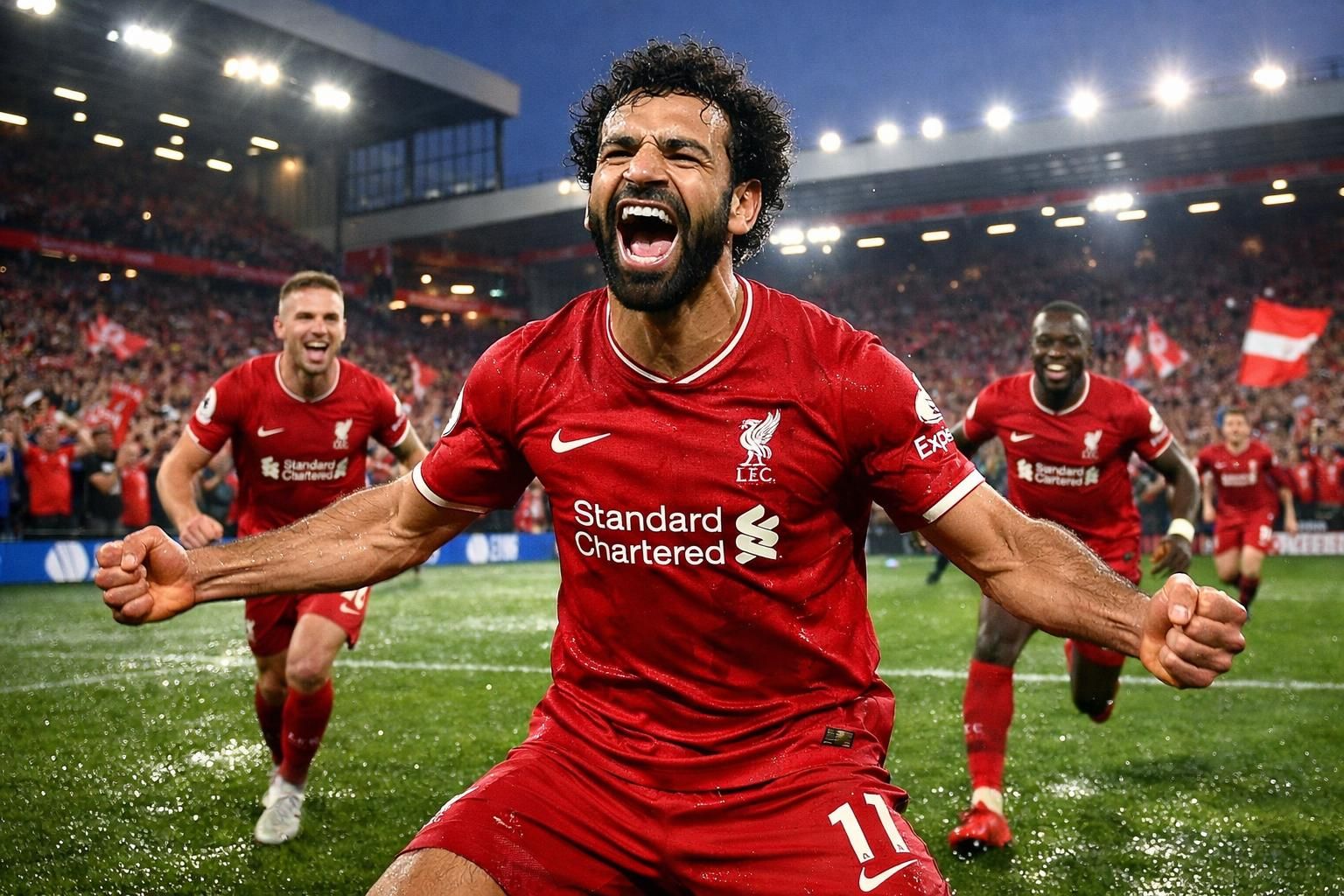 revivez le doublé décisif de salah qui permet à liverpool de creuser l'écart avec huit points d'avance en tête du championnat.