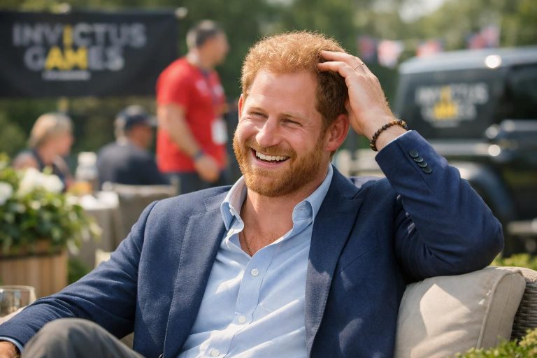 le prince harry partage avec humour ses souvenirs de la première cérémonie des invictus games, en plaisantant sur la perte de ses cheveux.