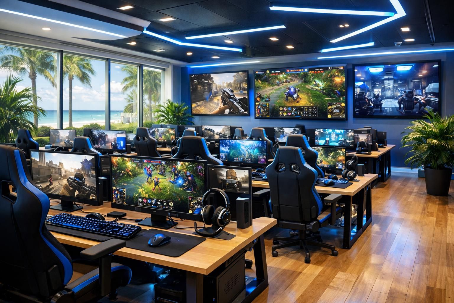 découvrez bientôt la nouvelle salle esports du centre de loisirs de myrtle beach, un espace moderne dédié aux passionnés de jeux vidéo et compétitions électroniques.