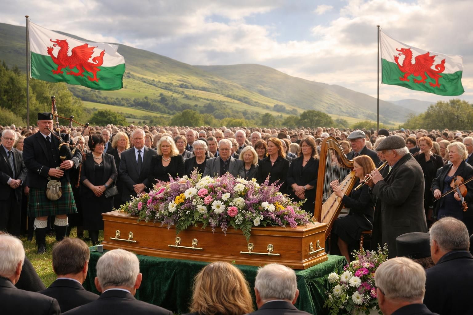 découvrez l'hommage émouvant rendu à bonnie tyler, icône mondiale, lors de ses funérailles au pays de galles, célébrant sa carrière légendaire et son influence durable.