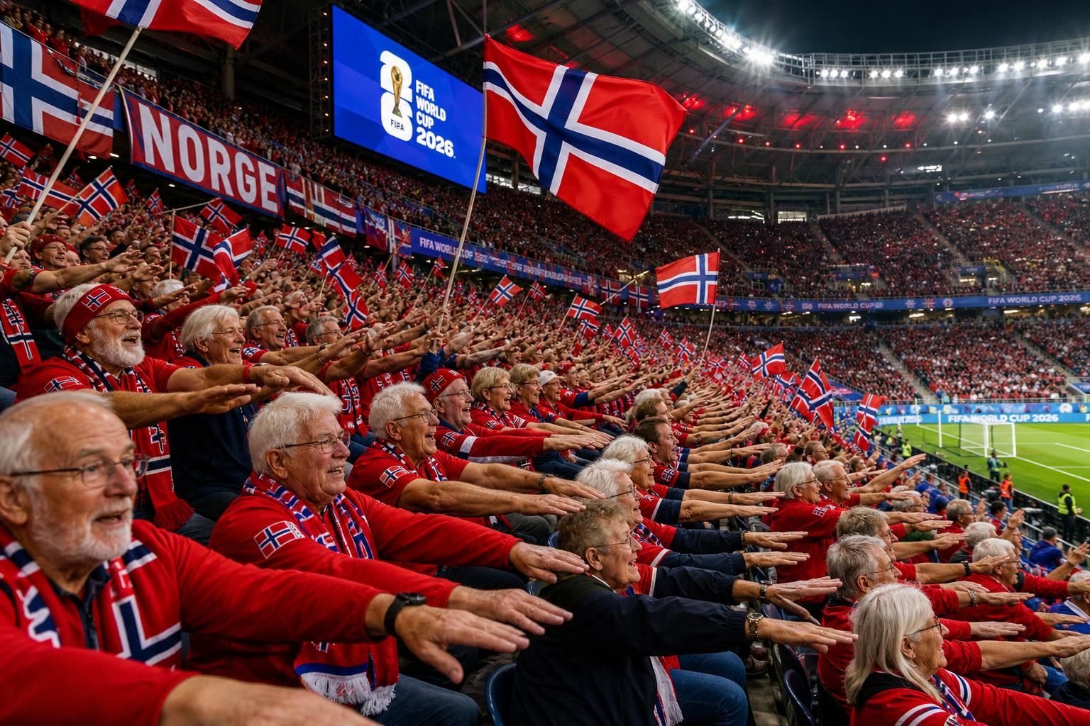 découvrez comment des retraités norvégiens lancent le « viking row » pour soutenir avec passion leur équipe lors de la coupe du monde 2026, entre tradition et esprit d'équipe.
