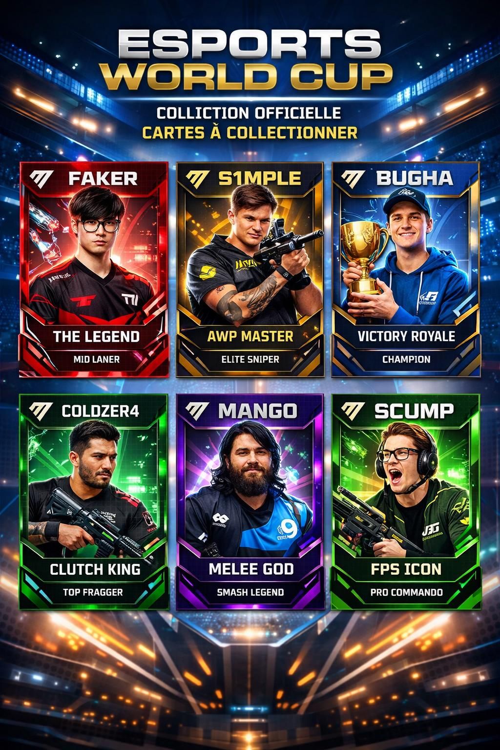 découvrez le lancement officiel de la nouvelle collection de cartes à collectionner dédiée à la coupe du monde d'esports, alliant passion du jeu et objets uniques pour les fans.