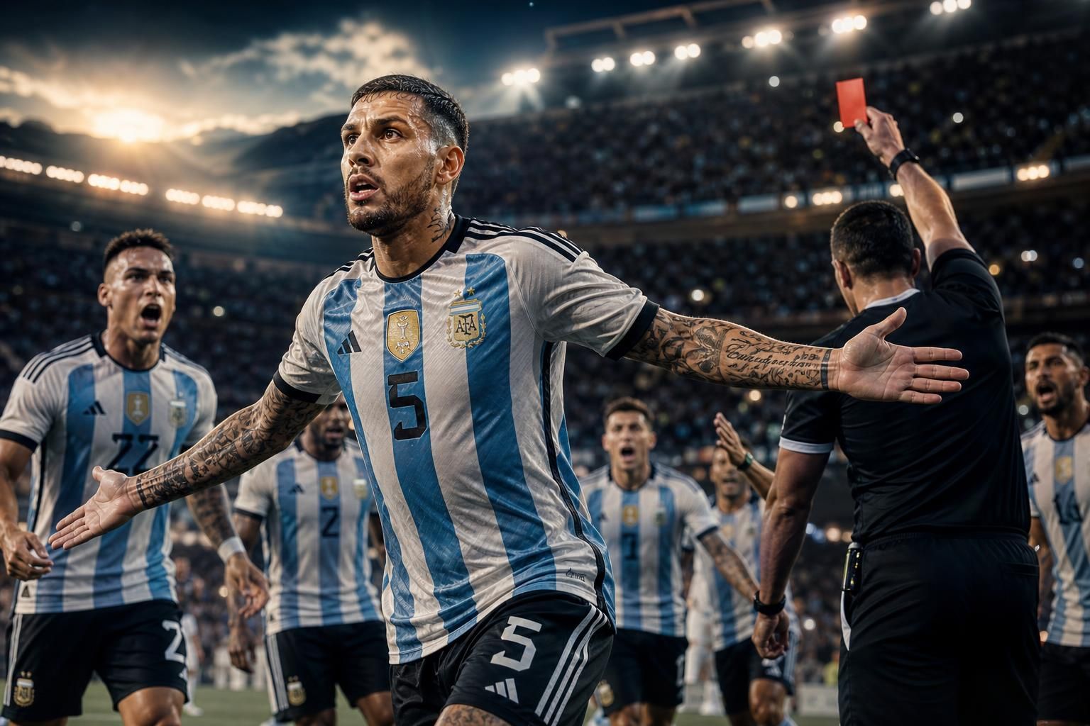 découvrez les sanctions lourdes infligées à leandro paredes et à l'équipe d'argentine après les incidents lors de la finale de la coupe du monde 2026, marquant un tournant majeur dans le tournoi.
