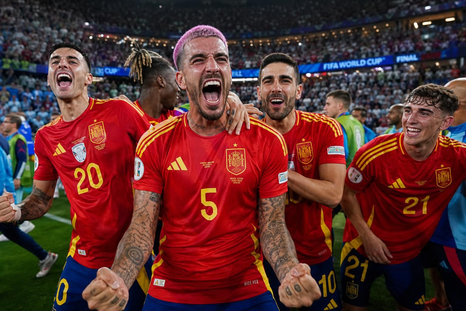 découvrez si les joueurs espagnols ont tenu leur pari audacieux lors de la coupe du monde 2026, entre teintures roses éclatantes et tatouages remarquables, alliant style et performance sur le terrain.