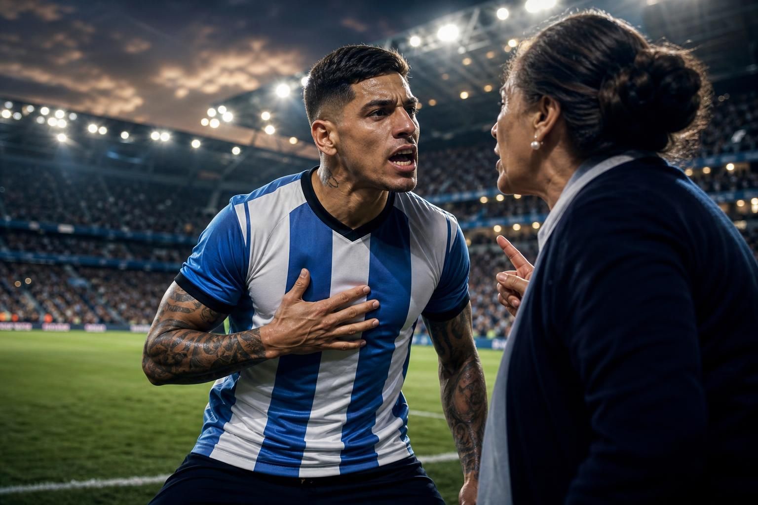 lors de la coupe du monde, medina interpelle sa mère sur les théories du complot, l'incitant à ne pas se laisser influencer par de fausses informations.
