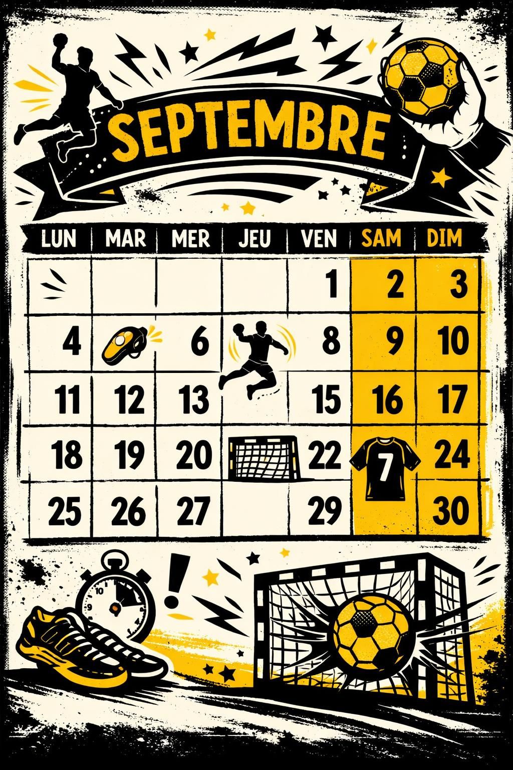 découvrez le calendrier black & yellow pour septembre, avec toutes les dates et événements clés à ne pas manquer ce mois-ci.