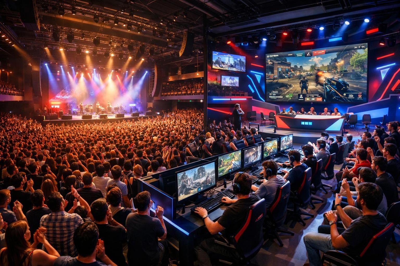 le projet gardner propose un pavillon de concerts de 15 000 places ainsi qu'un espace innovant dédié à l'esport, alliant culture musicale et compétitions numériques.