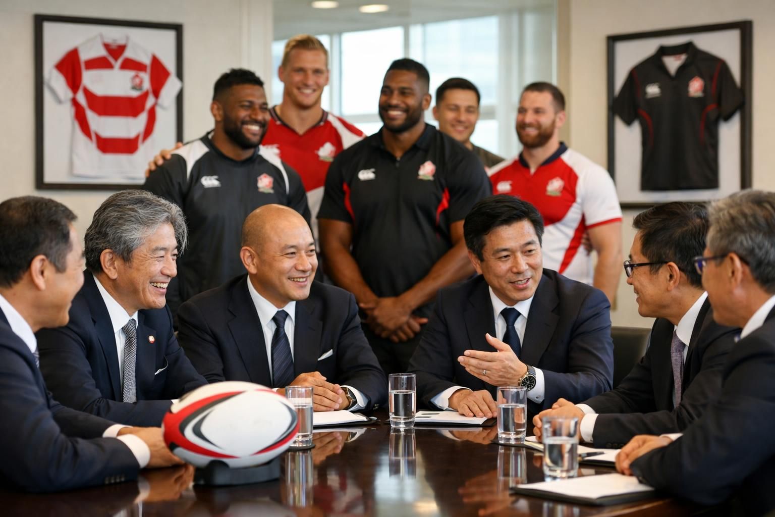 les dirigeants du rugby japonais assouplissent les règles pour permettre à certains joueurs étrangers nés à l'étranger de participer, afin de renforcer les équipes et développer le sport au japon.