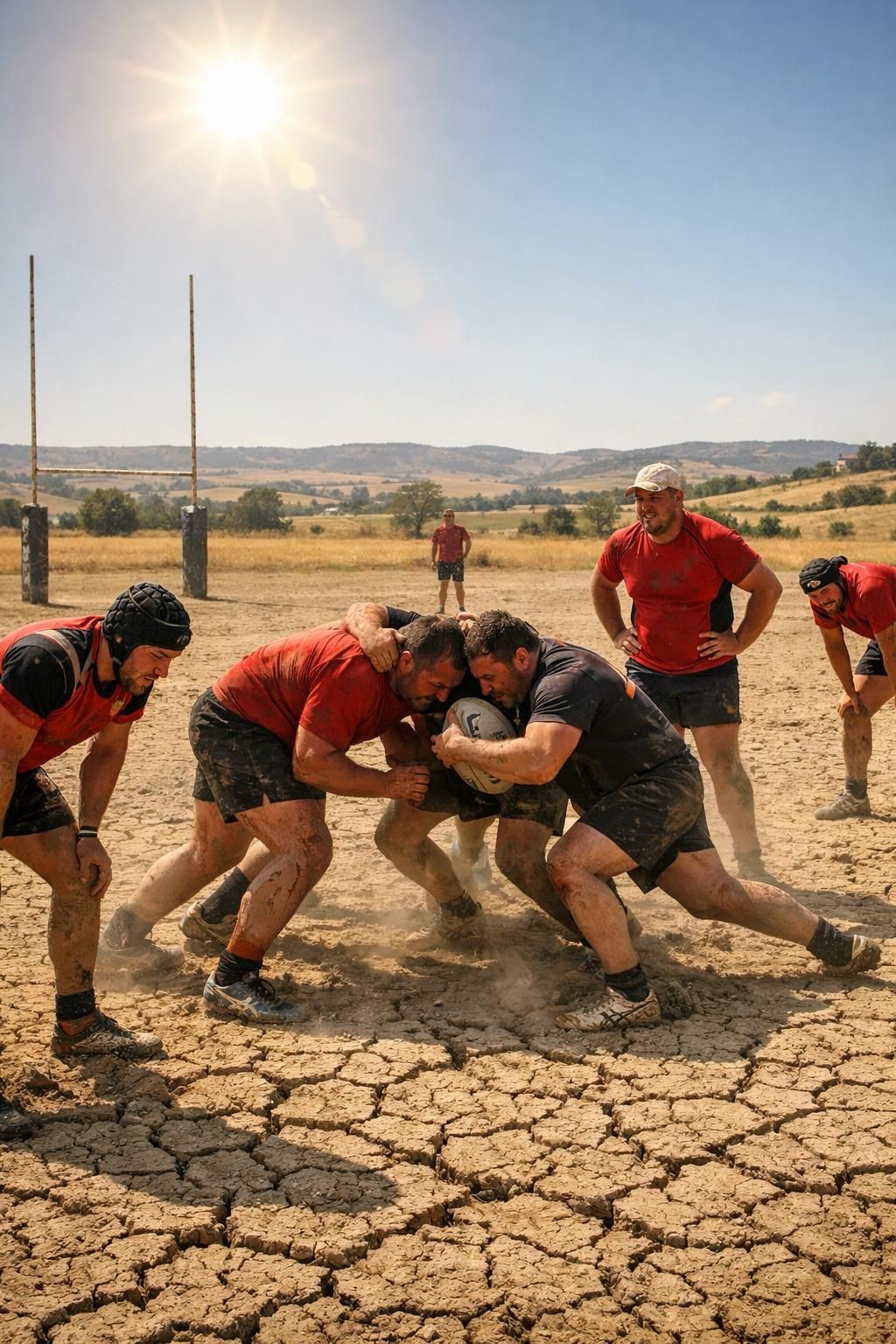 la saison de rugby amateur est retardée en raison de la sécheresse, impactant les terrains et le calendrier des matchs locaux.